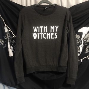 ‘With my Witches’ thin sweater
